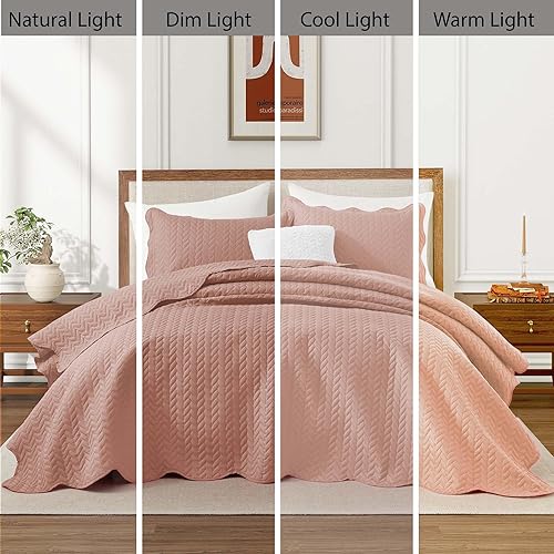 Vista 7 de IR Imperial Rooms - Juego de colcha individual (68 x 86 pulgadas) + 1 funda de almohada (20 x 26 + 2 pulgadas), 2 piezas, ligera, reversible