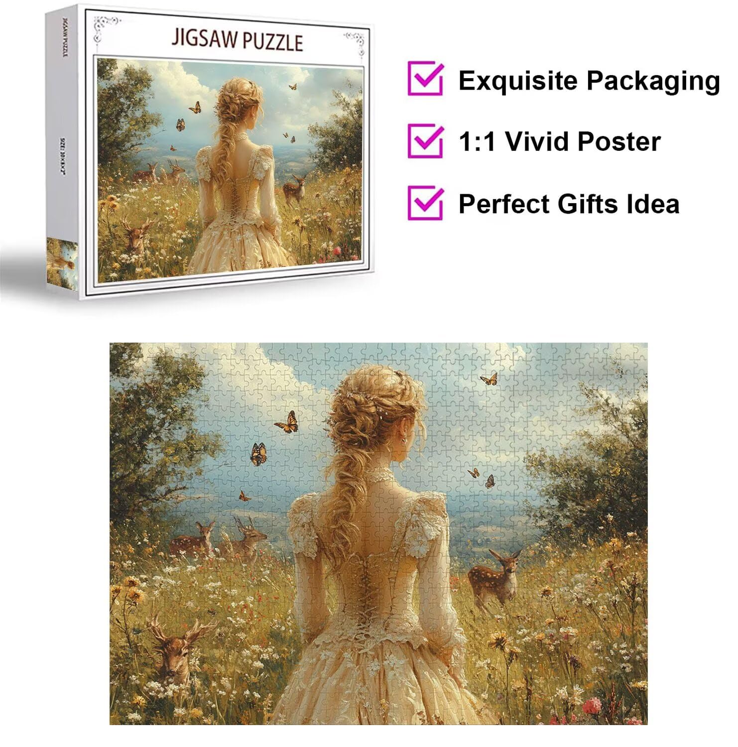 1500 sztuk puzzli dla dorosłych dziewczyn wymagające gry logiczne, n-626