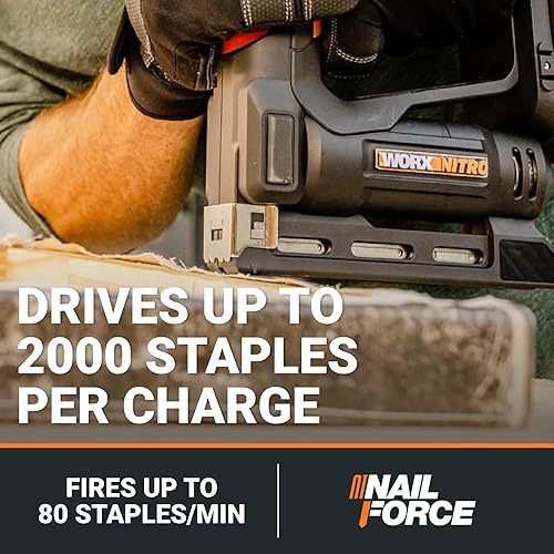 Miniatura 2 de Worx Nitro WX843L 20V Power Share 38" Grapadora de corona inalámbrica