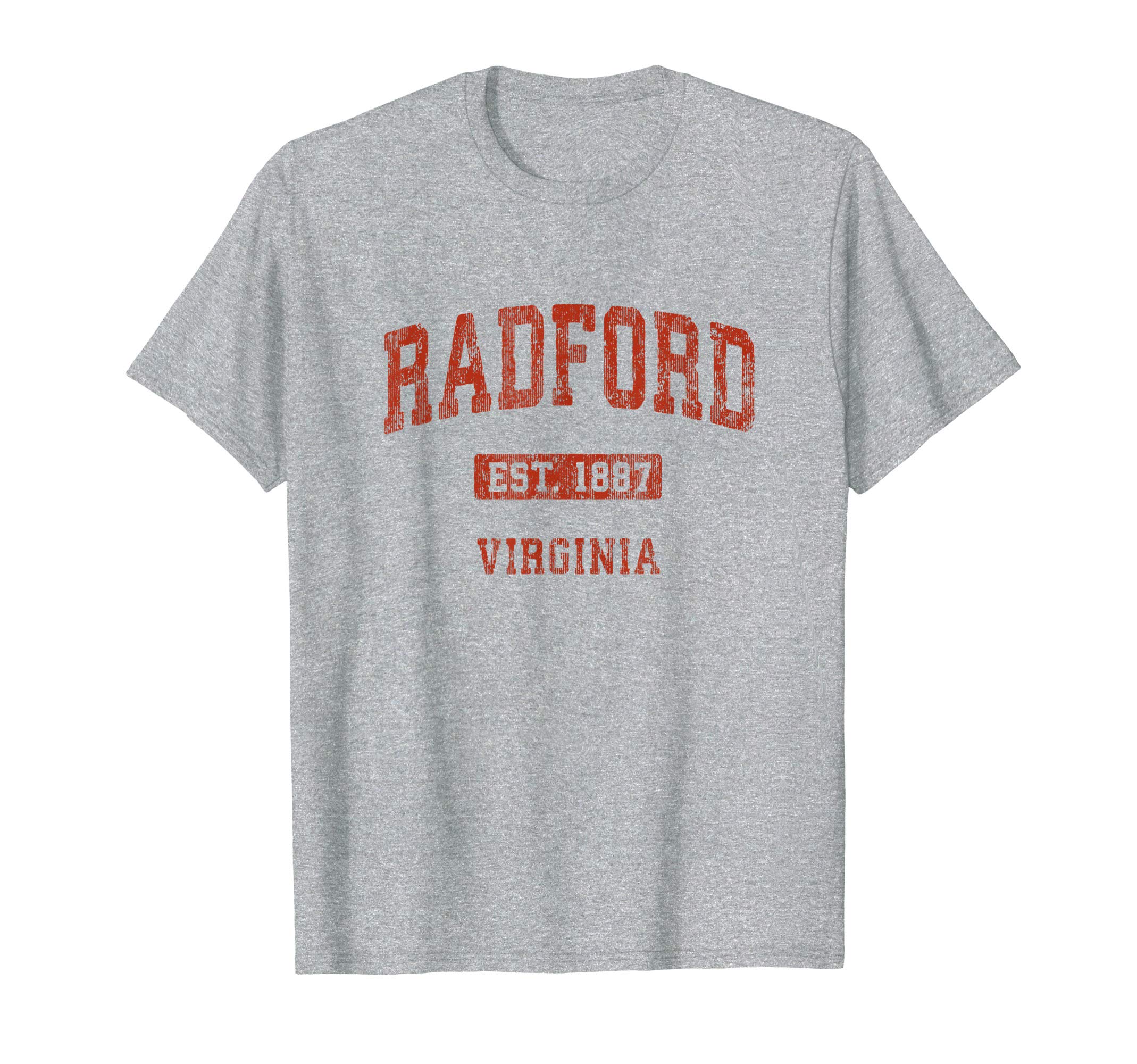 College & University Towns T-Shirts & TeesRadford Virginia VA Vintage Athletic Sports Design T-ShirtOEKO-TEX STANDARD 100