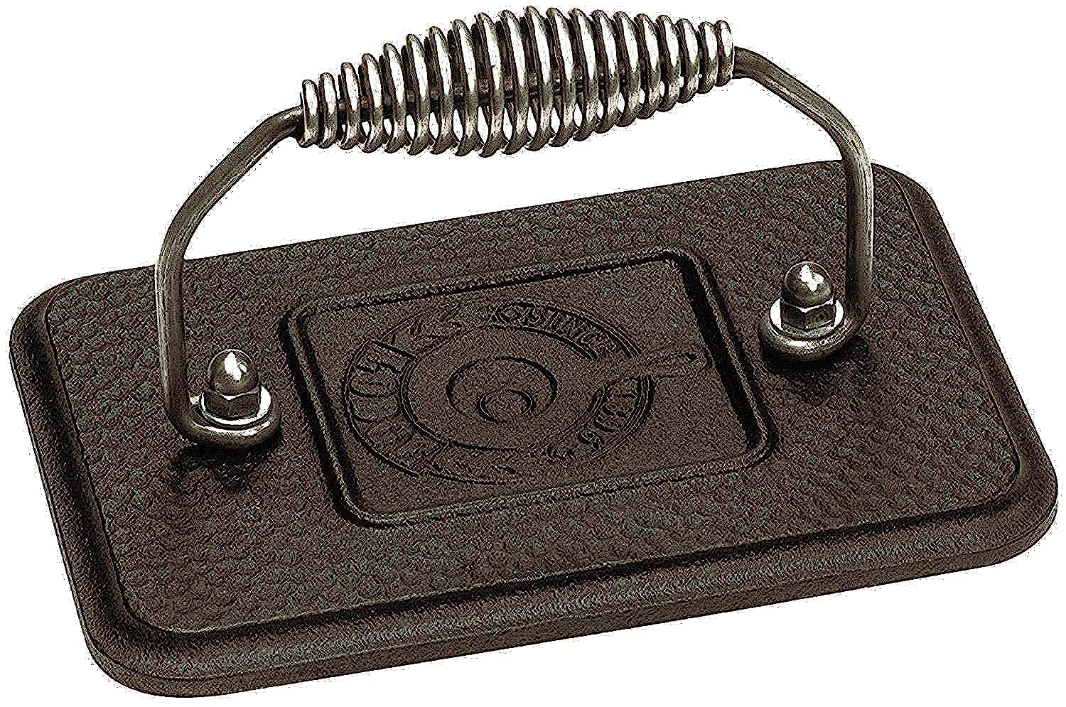 LodgeLGP3 Rectangular Cast Iron Grill Press, Pre-Seasoned
