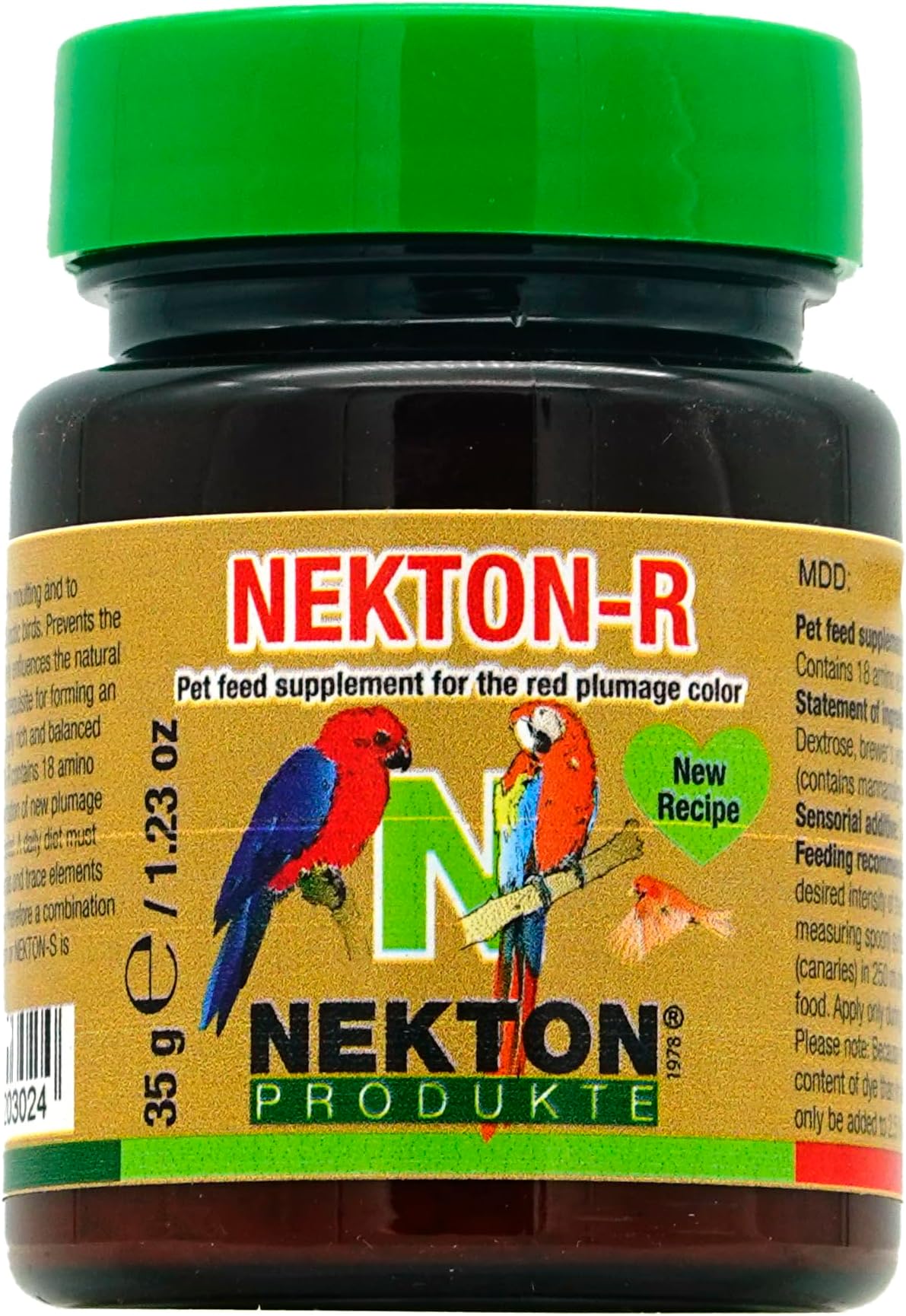 Nekton-R Enhances Red Color in Birds, 35gm