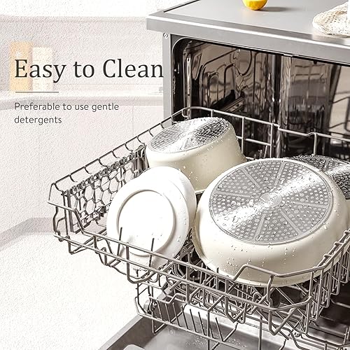 Miniatura 6 de CAROTE Juego de ollas y sartenes, juego de utensilios de cocina antiadherentes, mango desmontable, juego de utensilios de cocina de inducción