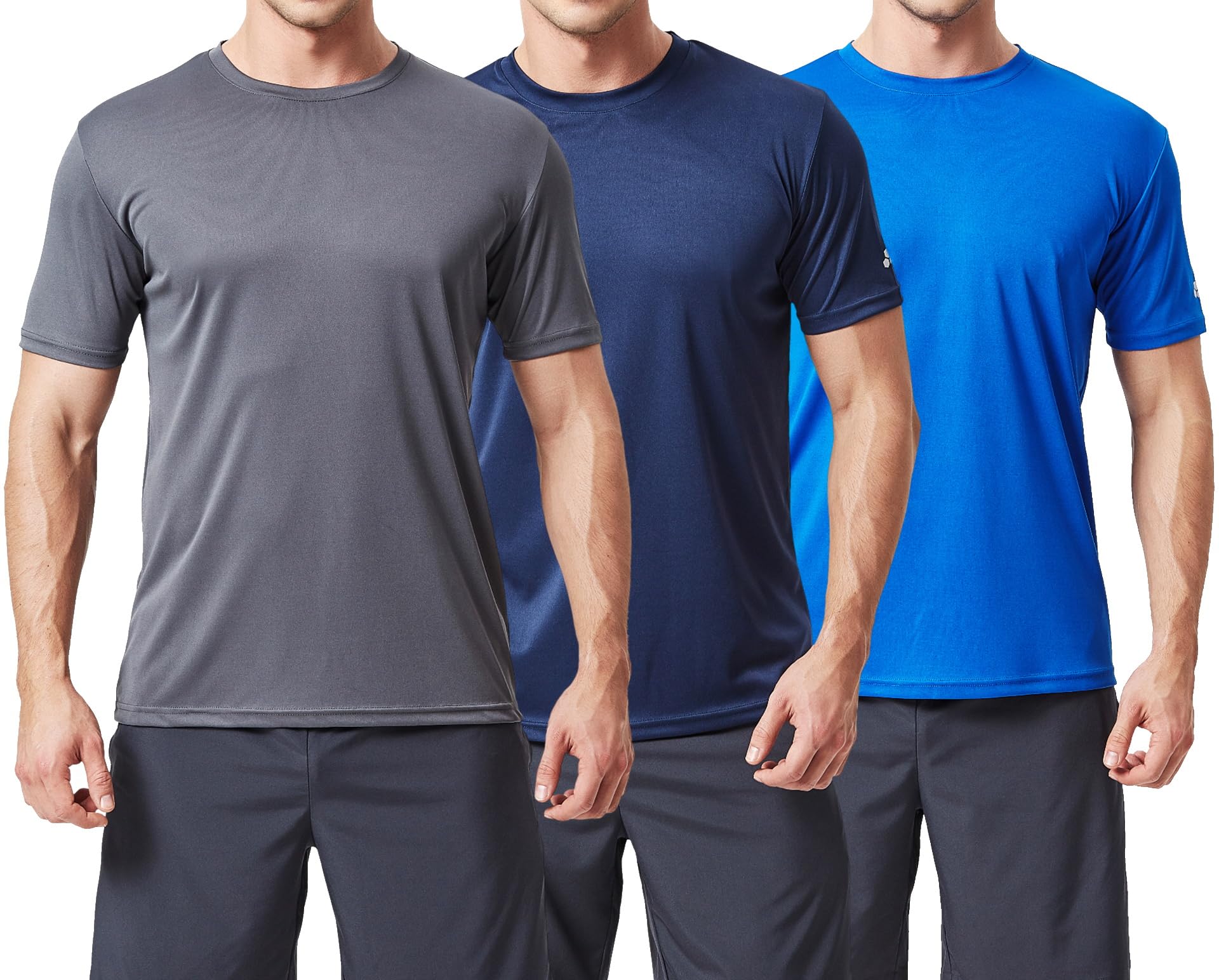 TEX2FIT Men's 3 Pack Active Sport Quick Dry T-Shirts — view 10
