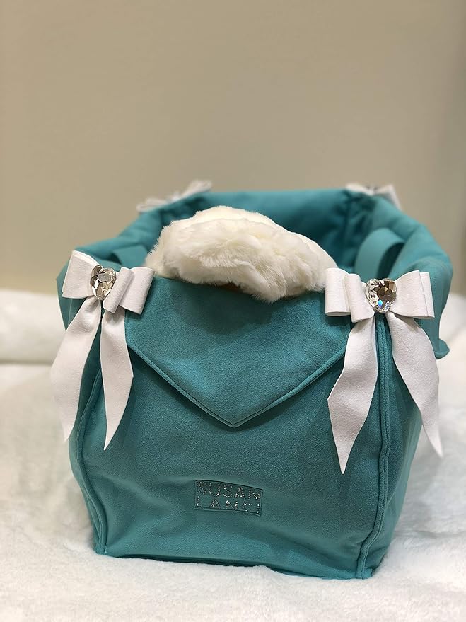 Amazon Susanlanci Lunablue コラボ セレブ 犬用品 セレブ犬 キャリーバック Blue 並行輸入品 ショコラティエ キャリーバッグ スリング 通販
