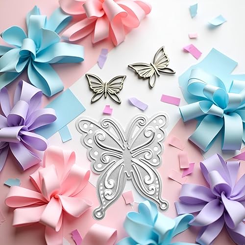 Miniatura 4 de 1 paquete de troqueles de metal para hacer tarjetas, troqueles de corte de borde de encaje de flores, plantillas cortadas para tarjetas de