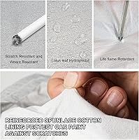 Vista 8 de Funda universal completa para automóvil, 6 capas para exteriores, cubierta engrosada para todo tipo de clima, protector solar, impermeable, a prueba