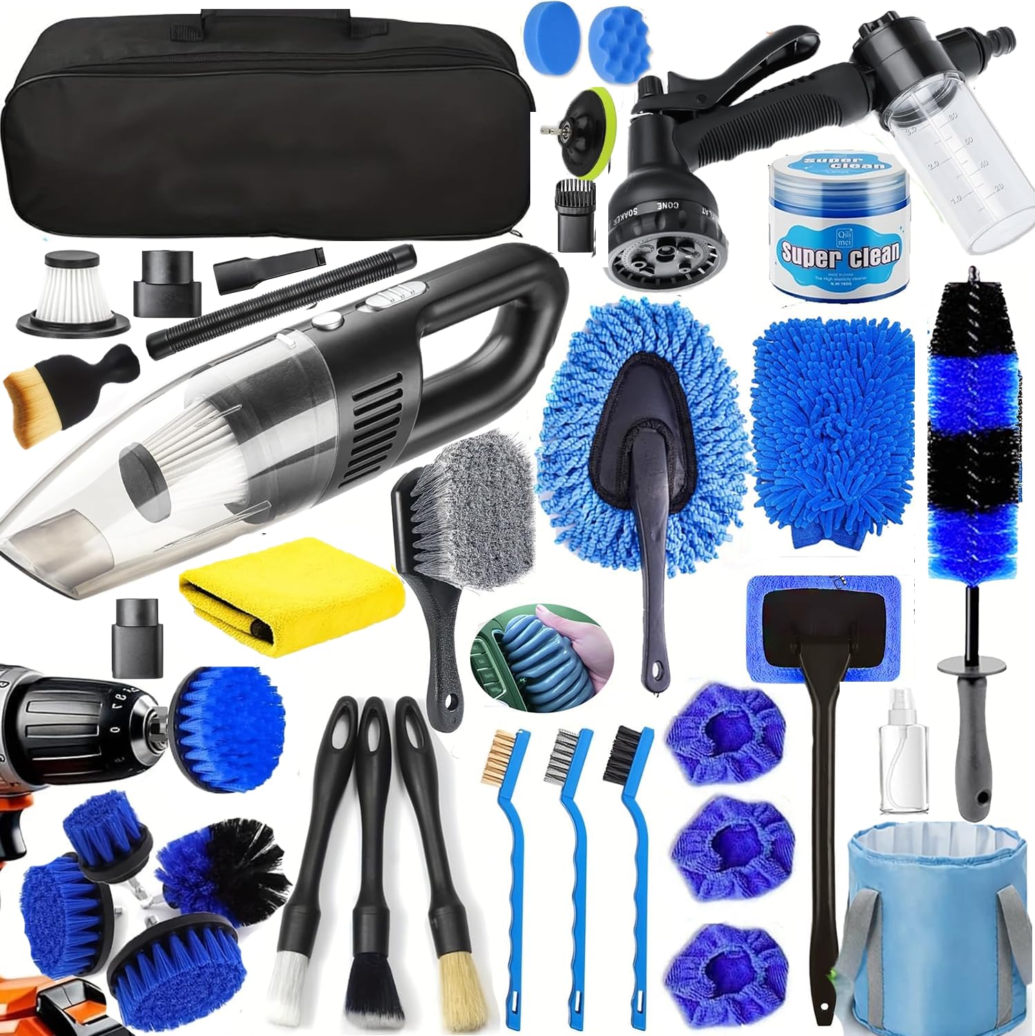 Kit di Pulizia Auto per Il Dettaglio dell'auto
