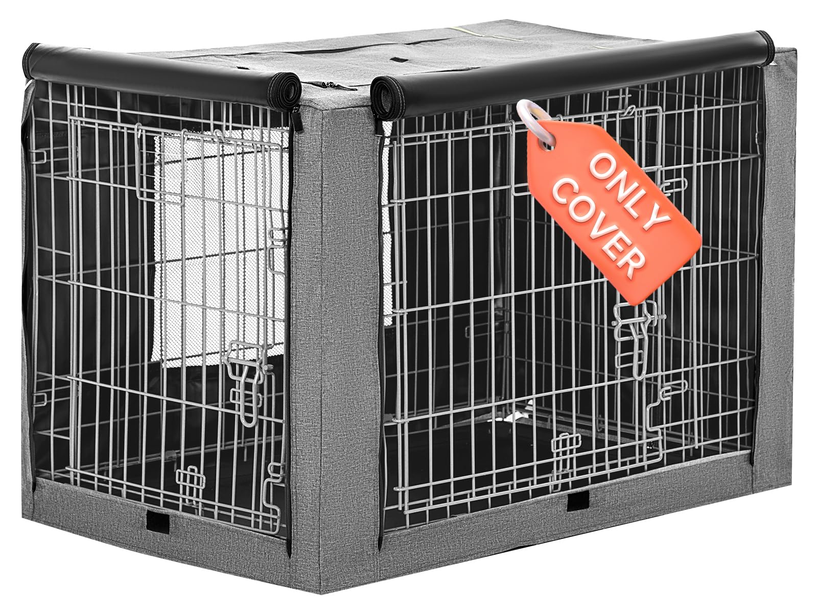 Petsfit 42" L x 28" W x 30" H Extra Side Door Polyester Crate Cover, for 5000 Wire Crate