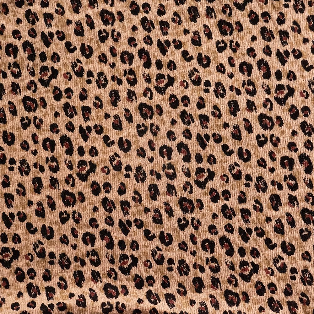 Babysom - Coussin de Maternité 3 en 1 : Grossesse, Allaitement & Repos Bébé - Housse Double Gaze en Coton - Déhoussable et Lavable - Microfibres Silencieuses - Motif Léopard - XXL