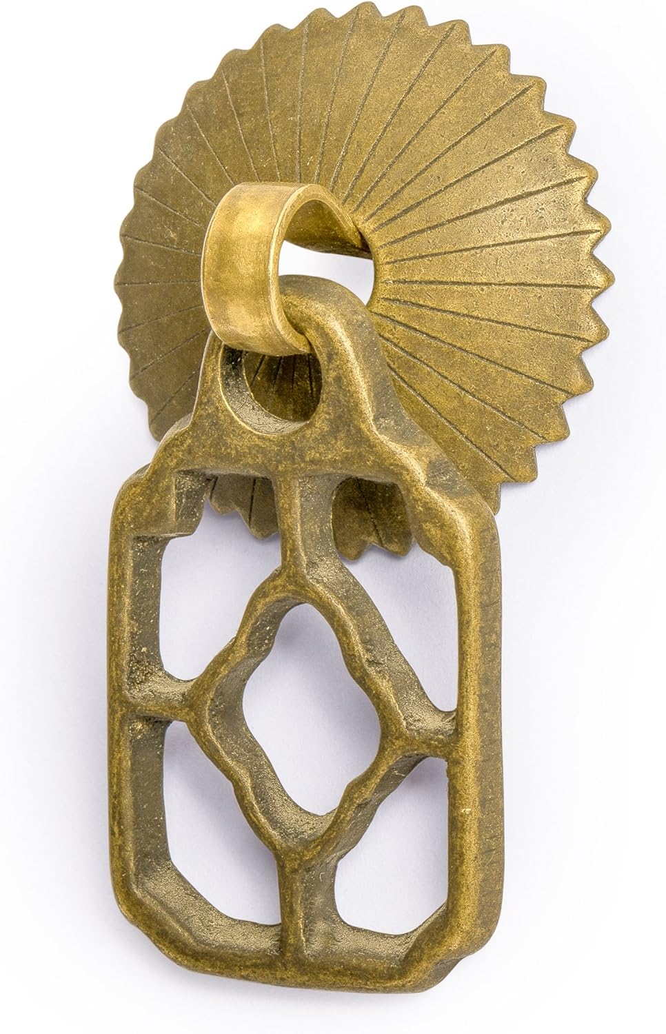 Hardware Philosophy "Flower Box Brass Hardware Pulls 2.1 Inches - Set of 2 - Architectural, Interior Design, Furniture Cabinet Customization Hardware