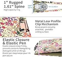 Vista 60 de Ospelelf Mini 3 Ring Binder, 2 Inch, Cute Pink Marble Binder for 5.5" x 8.5" with 5 Tab Dividers, File Folder Labels and Low Profile Clipboards