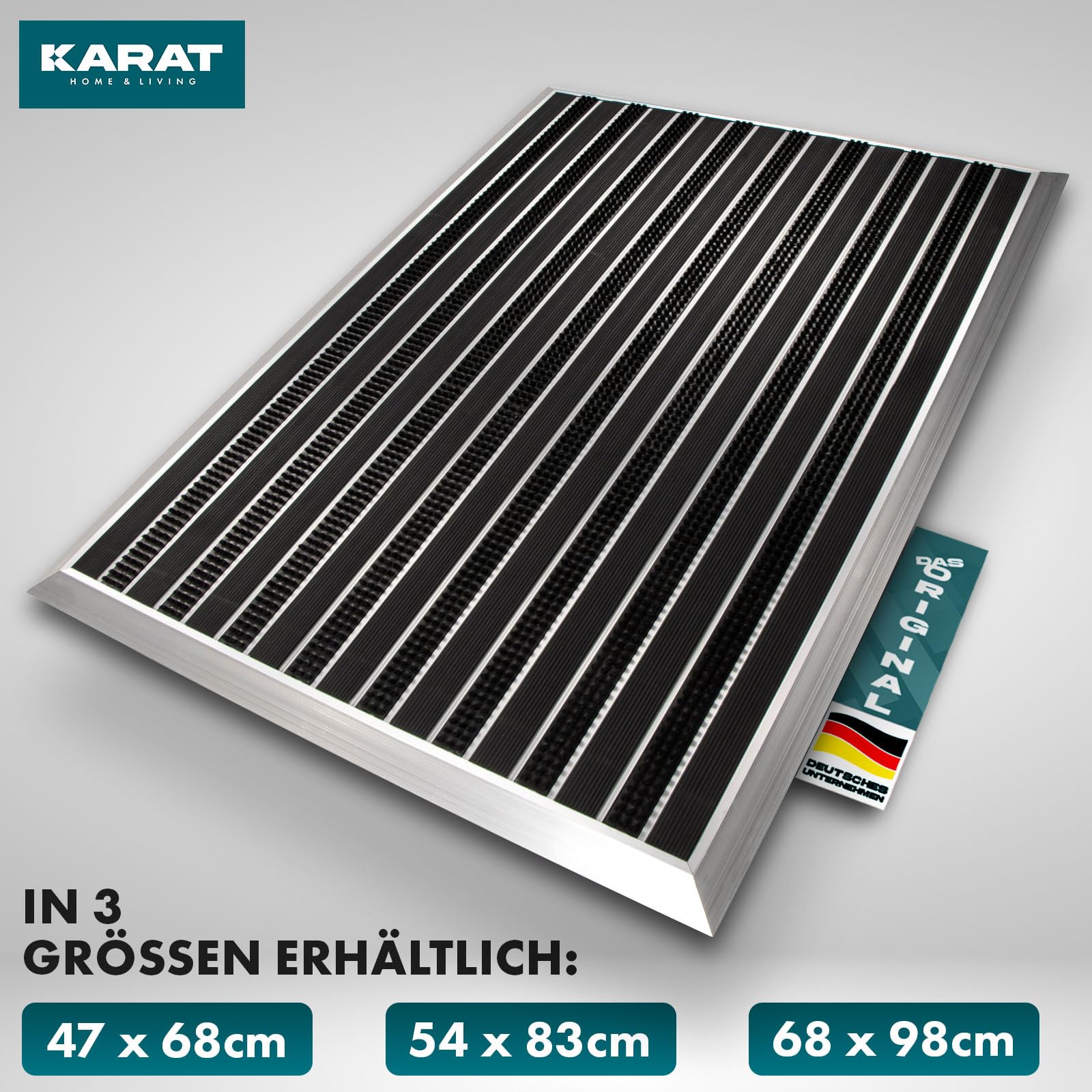 etm Deurmat voor buiten, aluminium, verschillende modellen, roestvrij