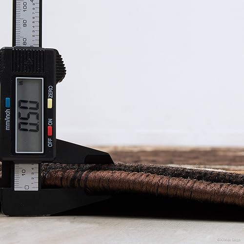 Miniatura 6 de Allstar - Alfombra decorativa rectangular de 8 x 10 pies con diseño de medallón con borde marfil y moca (7 pies 9 pulgadas x 10 pies 1 pulgadas)