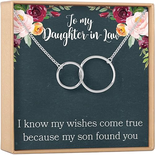 Dear Ava Collar de regalo para mujeres y niñas, colgante de joyería moderna ajustable, idea de regalo de amor para ella con tarjeta sincera, regalos