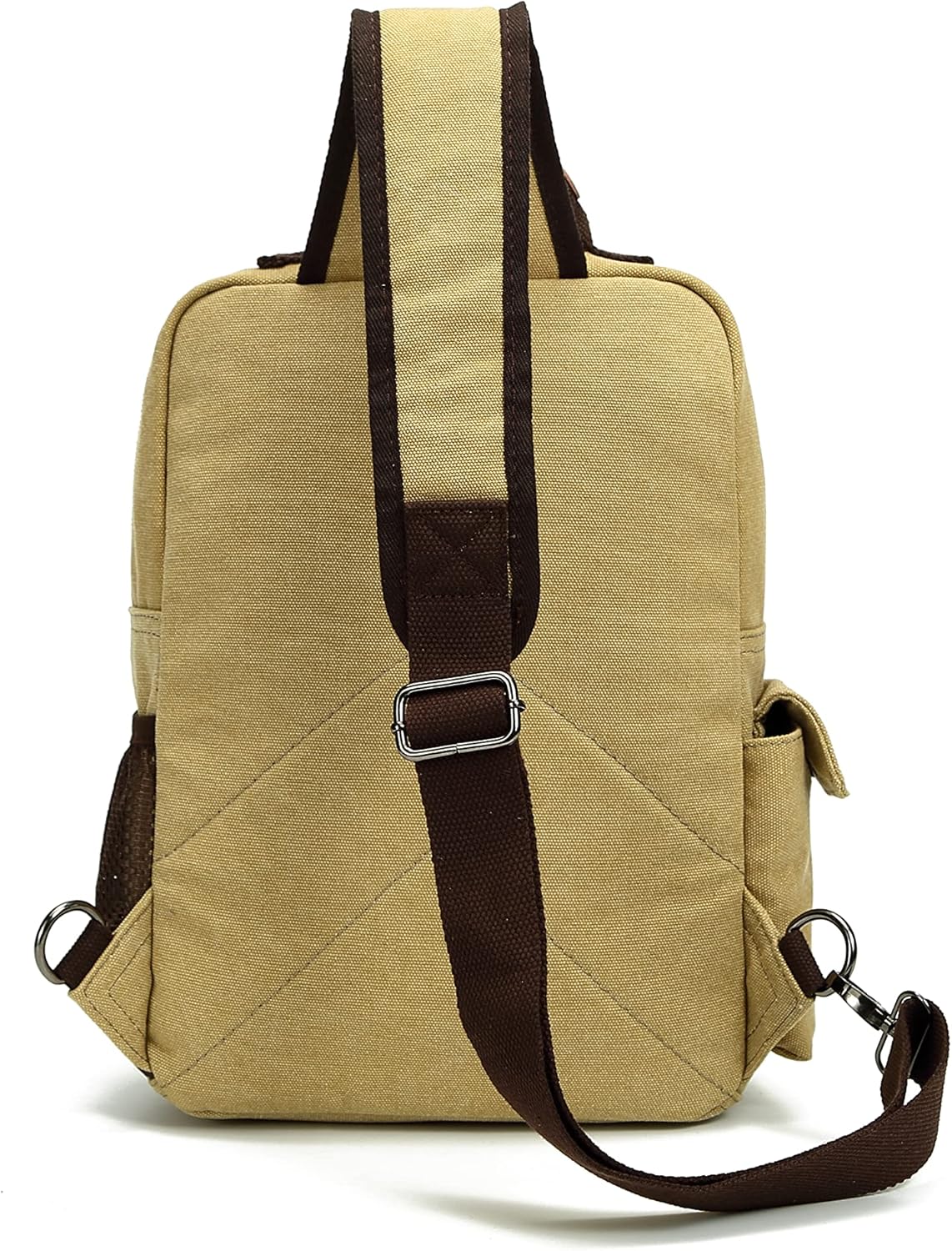 Sechunk Canvas Messenger Bag Sling Bag Crossbody Bag Shoulder Bag Retro Cross Body Handbags - Image 3