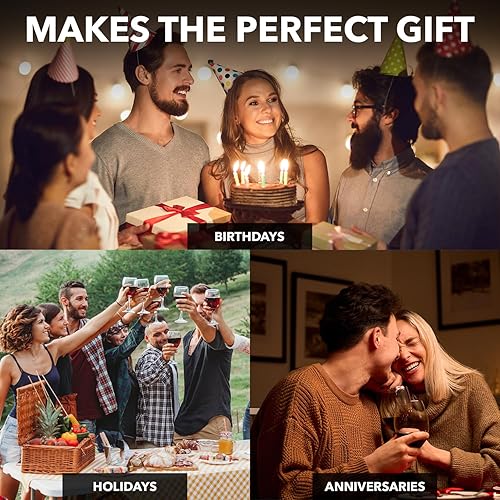 Miniatura 6 de Le Chateau jarra de vino - 100  vidrio de cristal soplado sin plomo jarra de vino tinto regalos vitivinícolas accesorios vitivinícolas Transparente