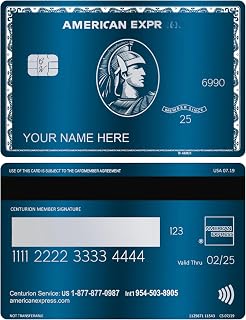 Premium Metal Laser Cutting Engraved Business Credit Card – 304 Stainless Steel 4442 & 4428 Smart Chip & Magnetic Stripe, Customizable Collectible Card for Professionals Hotel Access (Blue)