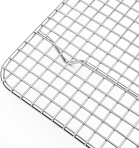 Miniatura 3 de Last Confection Estante de acero inoxidable para hornear y enfriar, 8-12 x 12 pulgadas (se adapta a una bandeja de un cuarto de hoja) - Estante de