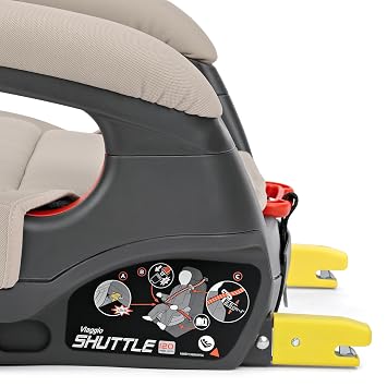 Peg Perego Viaggio Shuttle - مقعد سيارة معزز - للأطفال من 40 إلى 120 رطلاً - صنع في إيطاليا - أسترالي (بيج)