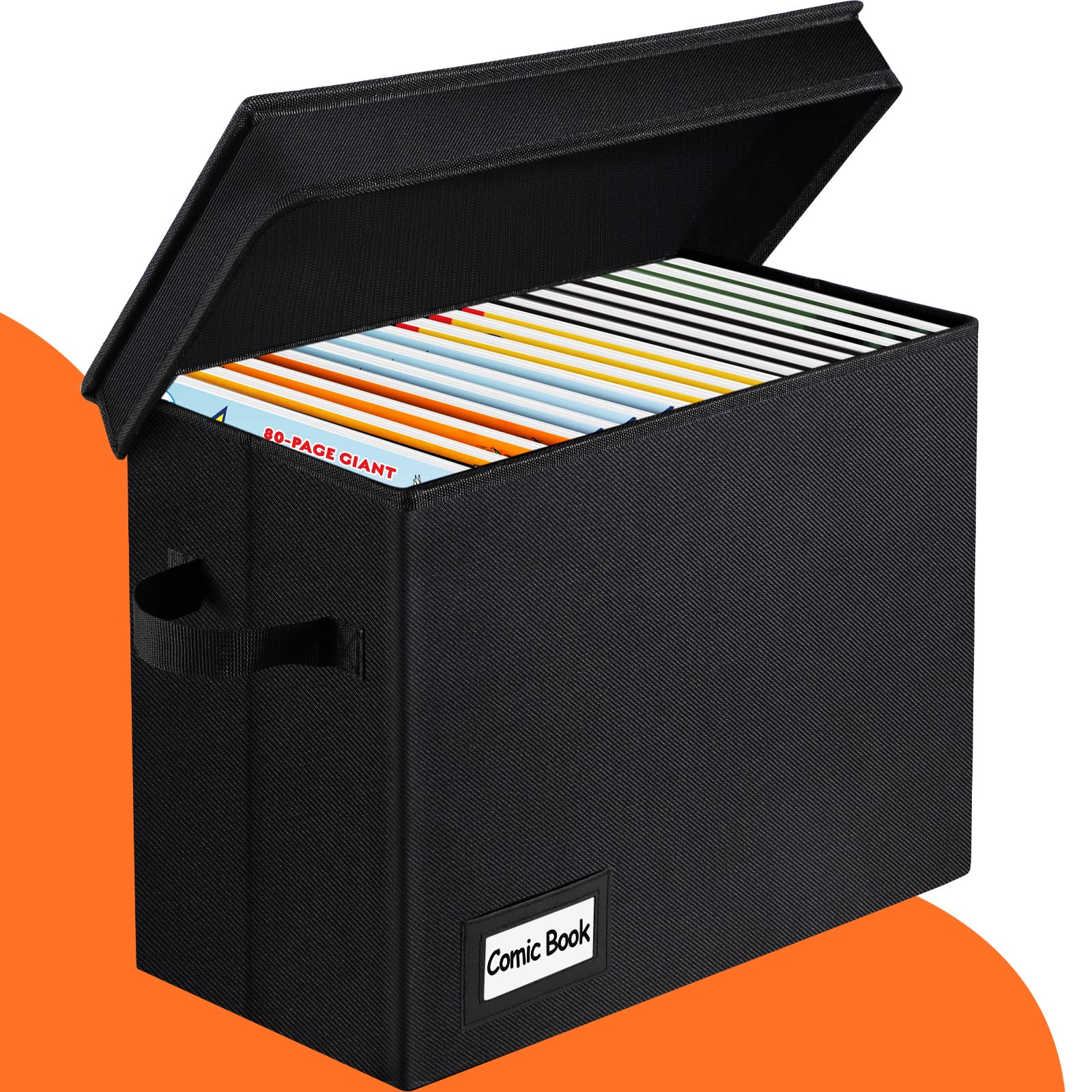 Buy REDSHELL Comic Book Storage Box with Attached Lid, Collapsible