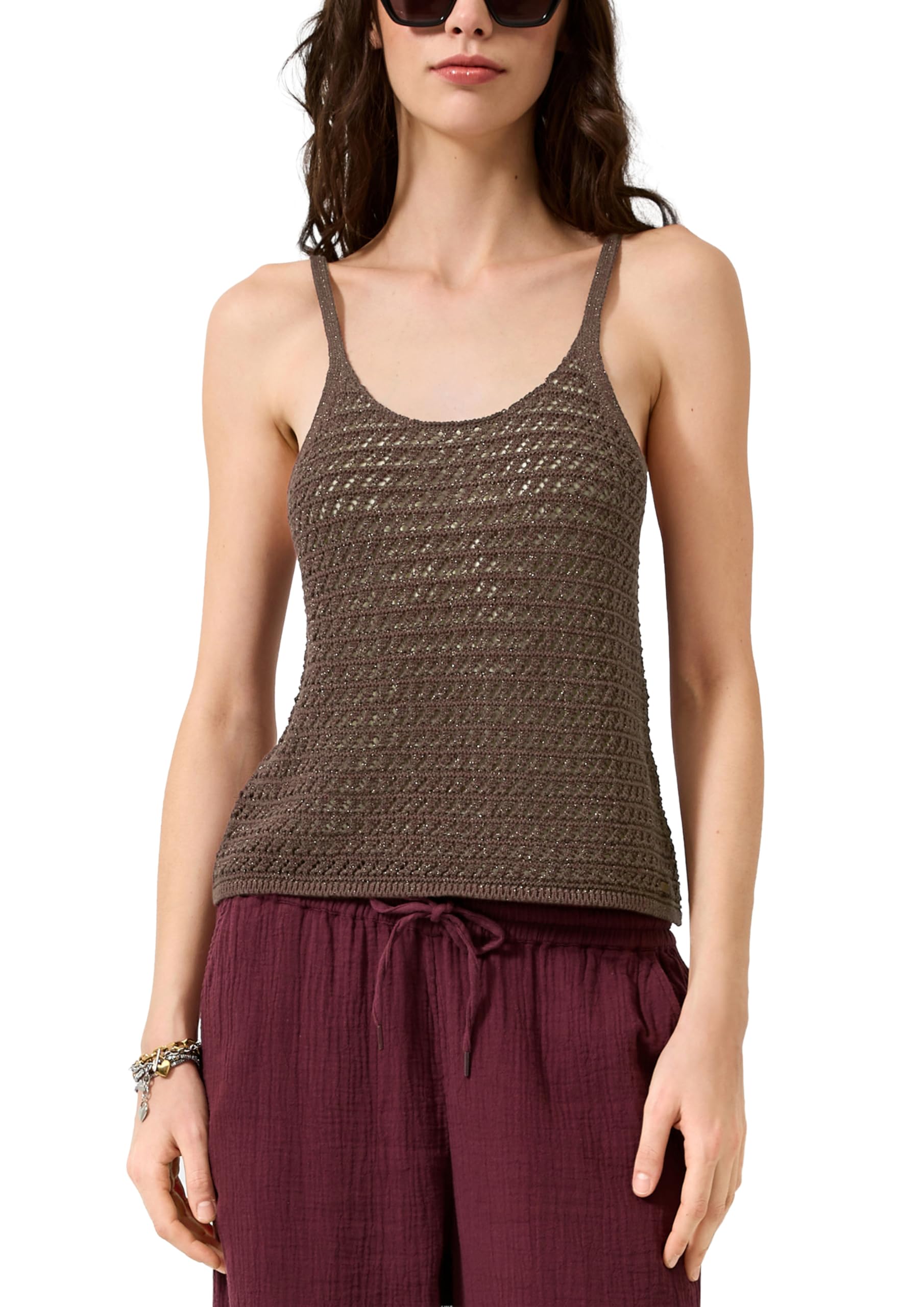s.Oliver Bernd freier GmbH & co. kg/s.Oliver 2181293 Women's Knitted Top, Brown, S