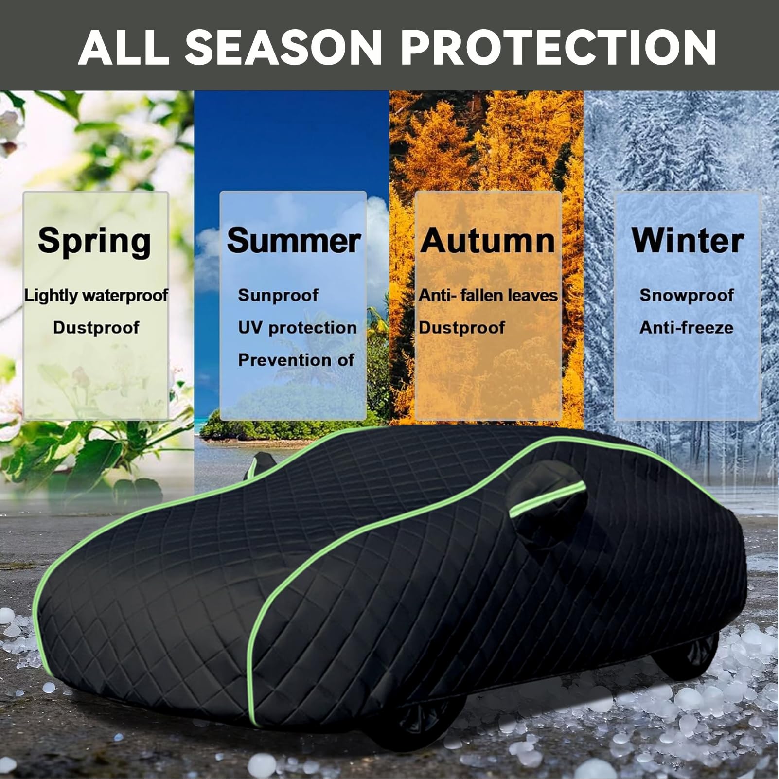 Telo Copriauto Antigrandine per Lynk & Co 01 (2017-2024), Copertura Auto Completa Esterno Antigraffio Antipolvere Anti Vento, Telo Antigrandine per Auto Resistente a Pioggia Neve