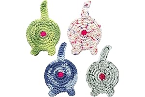 Carved Wood Cat Butt Coasters Set of 4 Fun Mix