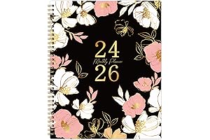 2024-2026 Monthly Planner Notebook