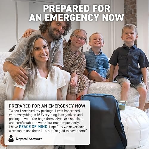 Miniatura 2 de 72 HRS Kit esencial de supervivencia de emergencia  Kit de supervivencia resistente de 72 horas para terremotos, huracanes, tsunamis, invierno,