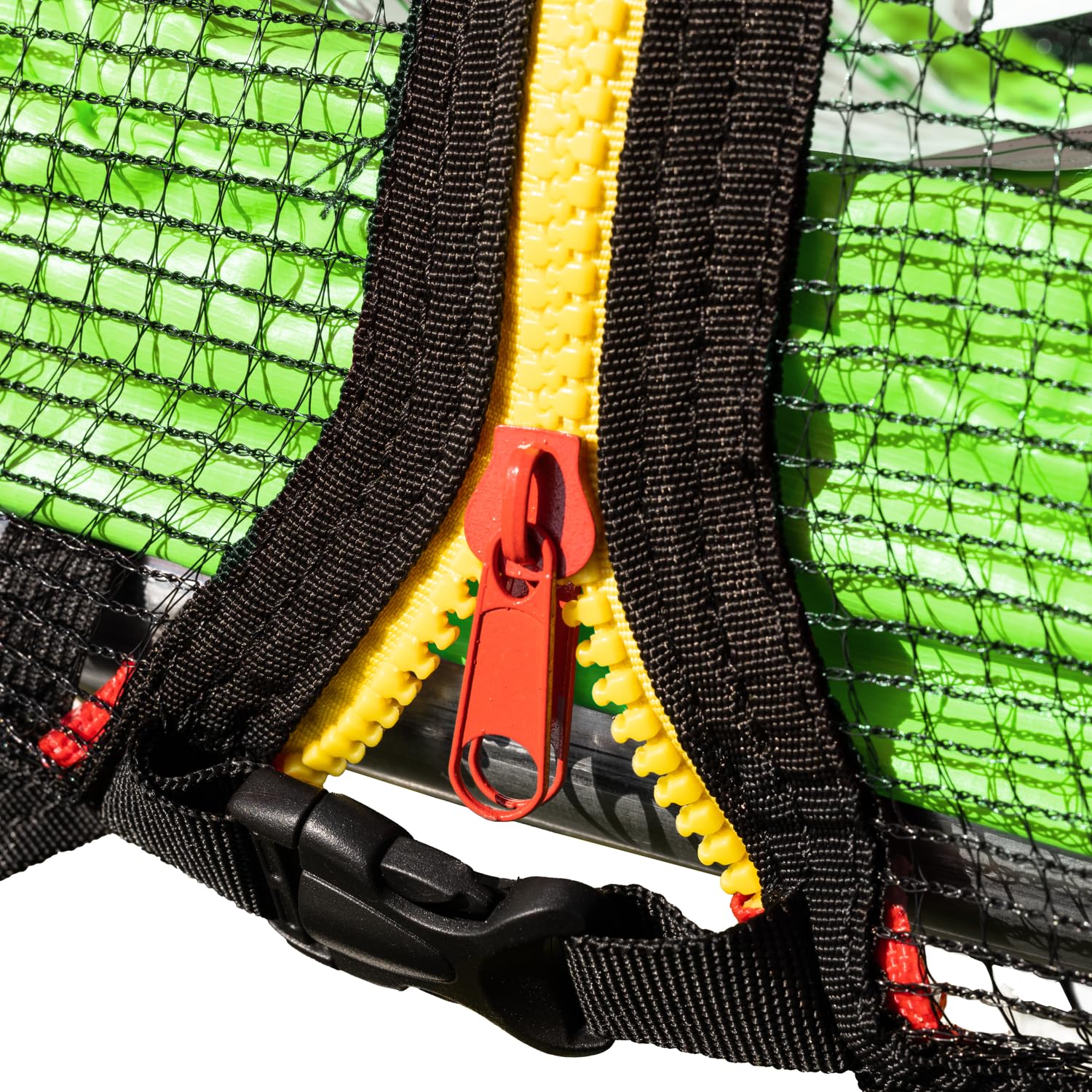 Pack Premium Trampoline de Jardin Rond pour Enfants 180cm réversible Vert/Bleu Cairns + Filet, échelle, bâche et kit d'ancrage, Montage Facile