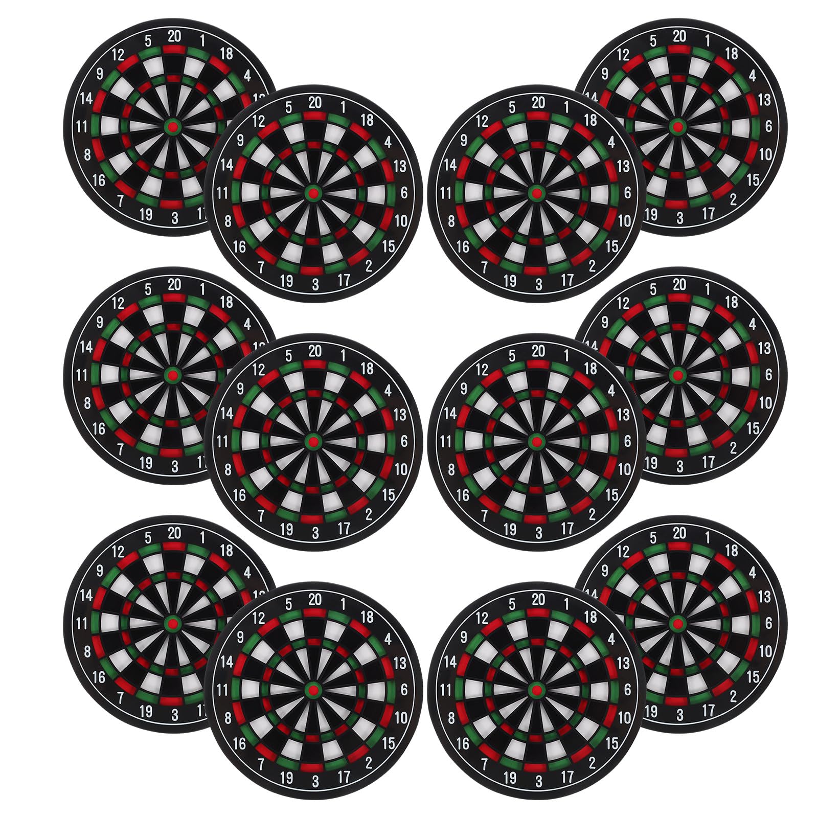 GALPADA Posavasos Antideslizantes de Abs para Taza, Paquete de 12 Piezas, Diseño Negro para Protección de Mesa y Decoración Hogar