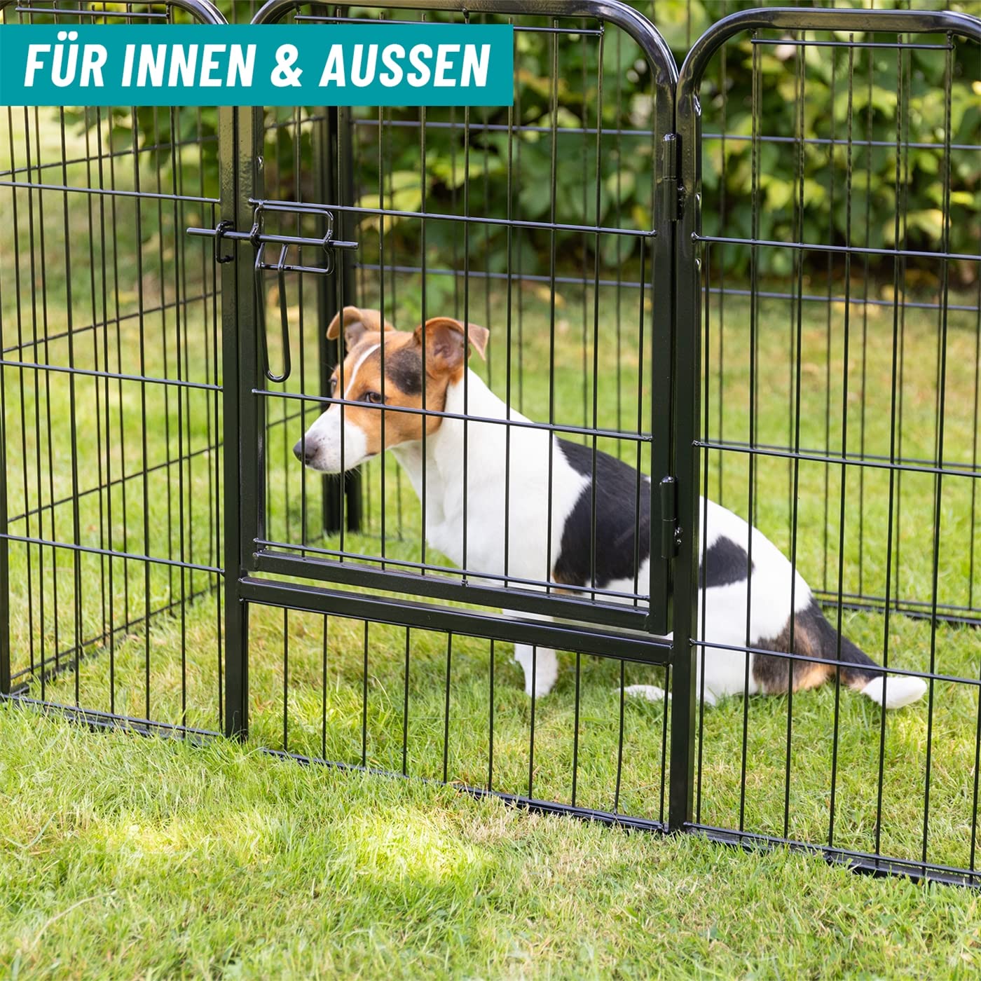 VOSS.PET Welpenauslauf XL mit Bodenwanne, Welpengitter, Kleintier Freilaufgehege 93x63x63cm