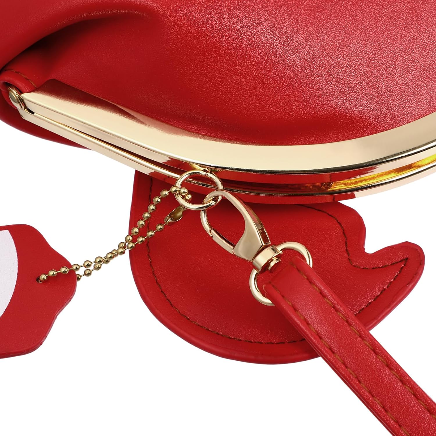 Fashion Pu Crab Clasp Crossbody Shoulder Bag for Women Girls Unique Animal Shaped Satchel with Adjustable Strap Chic Buckle Closure for Daily Use - Image 6