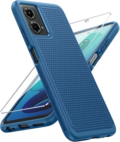 Miniatura 190 de FNTCASE Funda para Motorola Moto G-Power-5G-2024: funda protectora de doble capa resistente para teléfono celular a prueba de golpes con parte