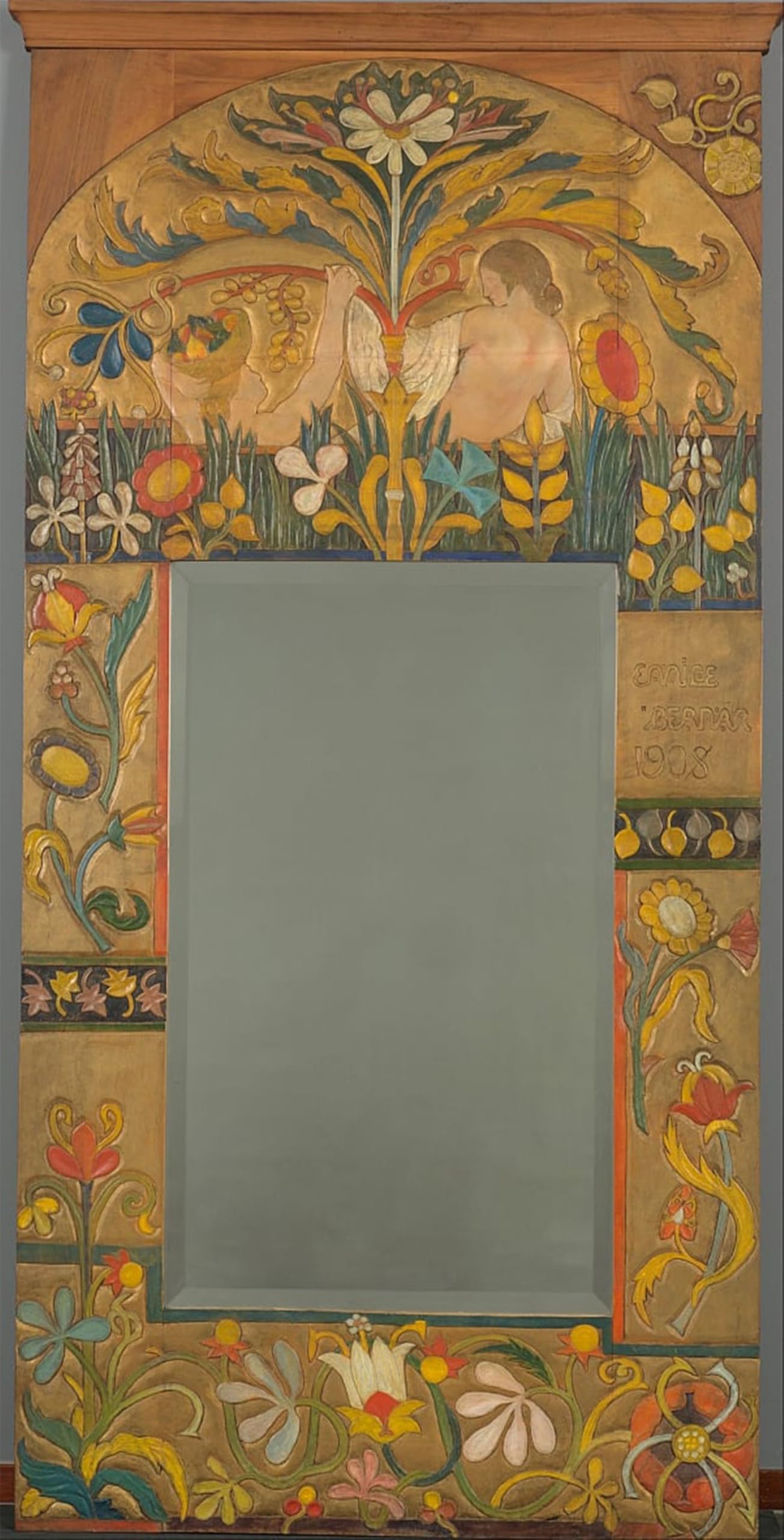 SERENDIPITP Vintage Wall Art Canvas Nordic Poster Canvas Print Picture Mirror decorated with Plants Flowers by Emile Bernard Wall Art Poster for Home Decor 60x90cm