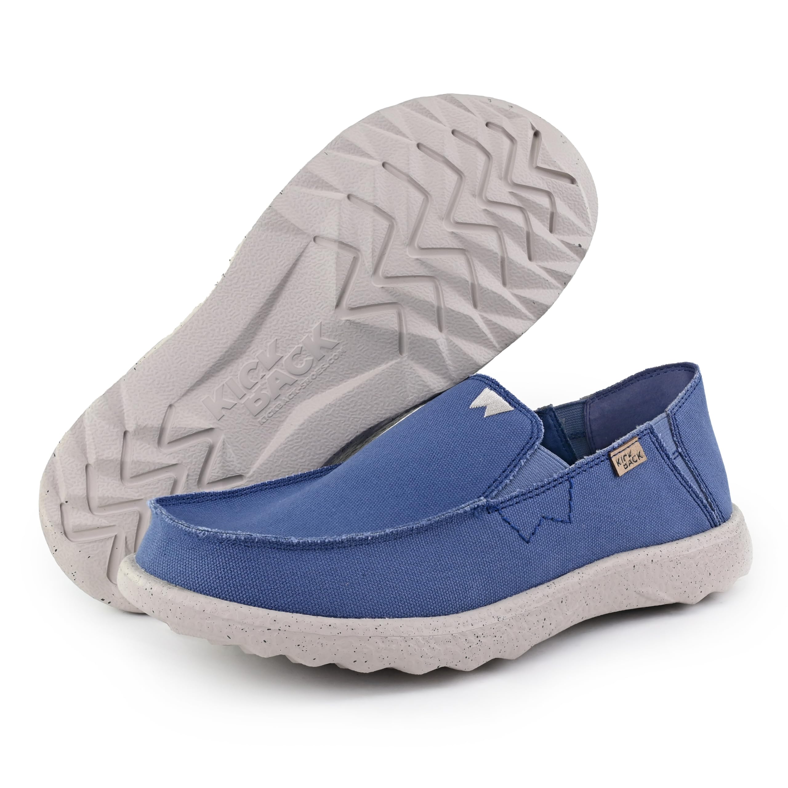 Kickback Couch 2.0 Mocassins Slip‑on en Toile pour Homme – Chaussures Décontractées pour l’Été, la Plage et Les Voyages avec Semelle Antidérapante et Confort Toute la Journée