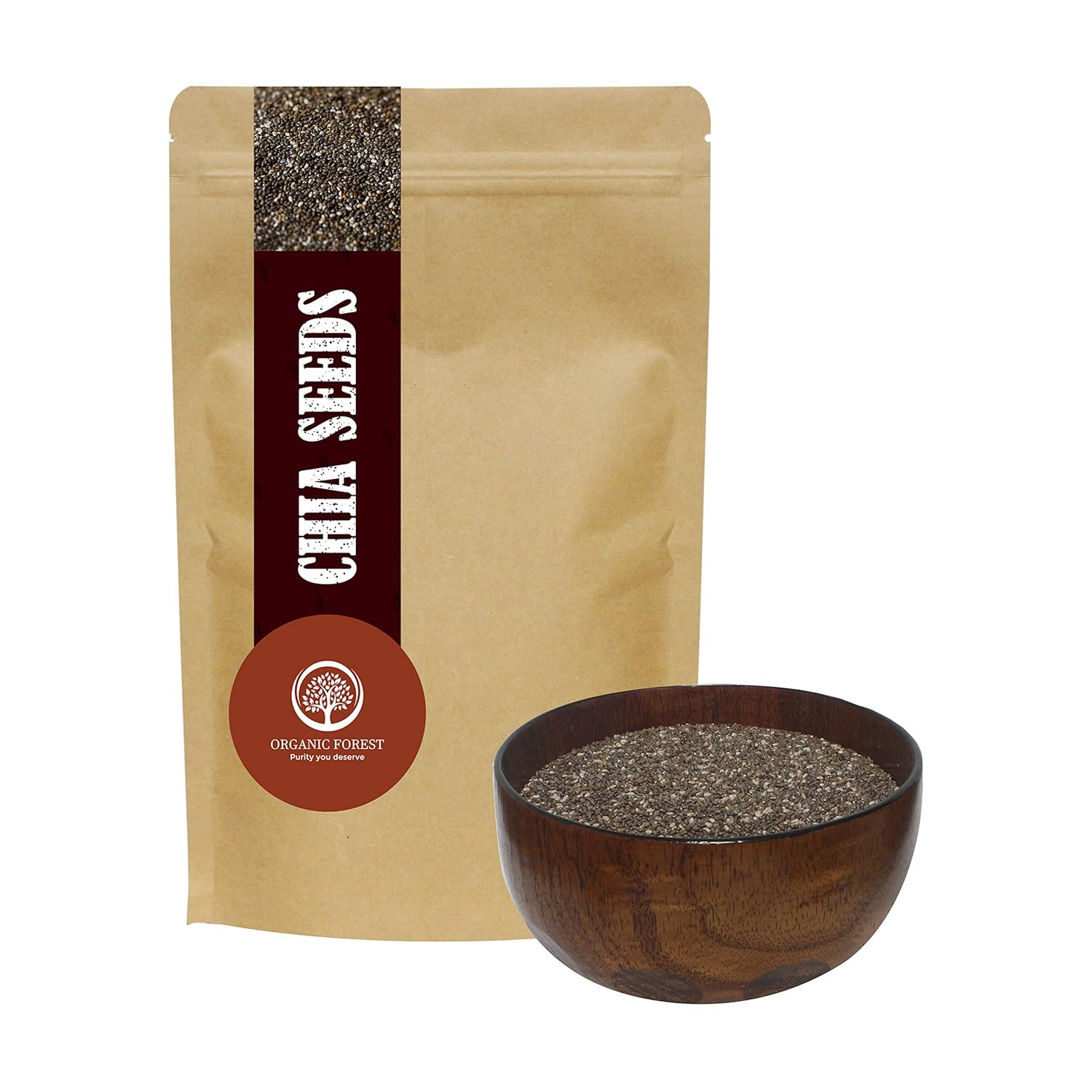 Organic Forest 100 Natural Chia Seeds High in fibre Diet food