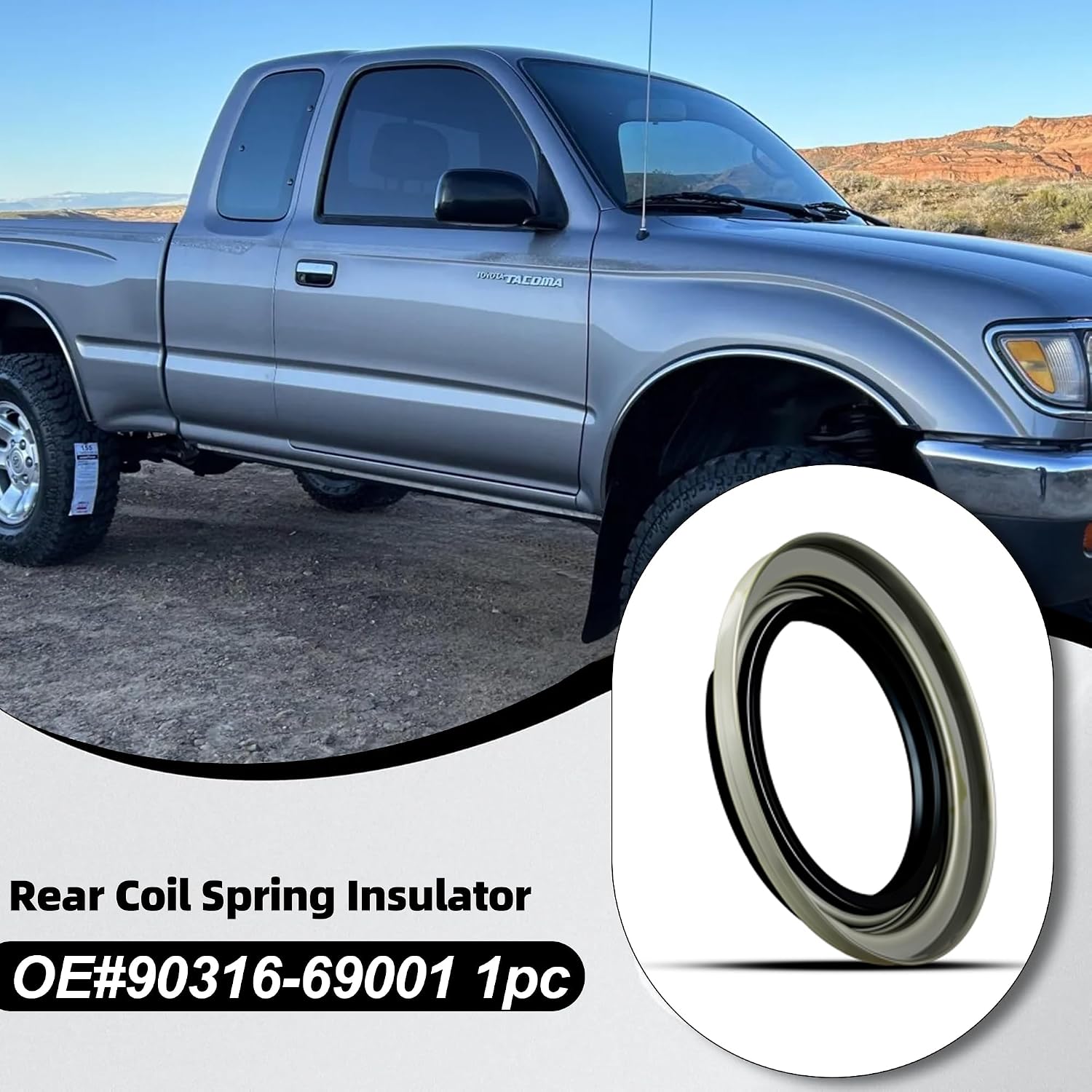 90316-69001 Front Right Axle Hub Oil Seal Compatible with Toyota 1996-2002 4Runner 2001-2007 Sequoia 1995-2004 Tacoma 2000-2006 Tundra (LH)