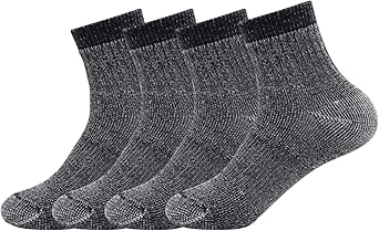 B>JSPA</b> <b>4</b> <b>Pack</b> <b>Men's</b> <b>Merino</b> <b>Wool</b> <b>Hiking</b> <b>Sport</b> <b>Socks</b> <b>Women's</b> <b>Crew</b