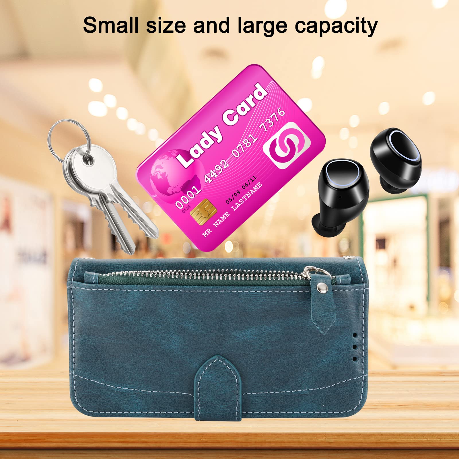 CASEONJAN Cover per Xiaomi Redmi Note 11 4G / Note 11S, Pelle PU