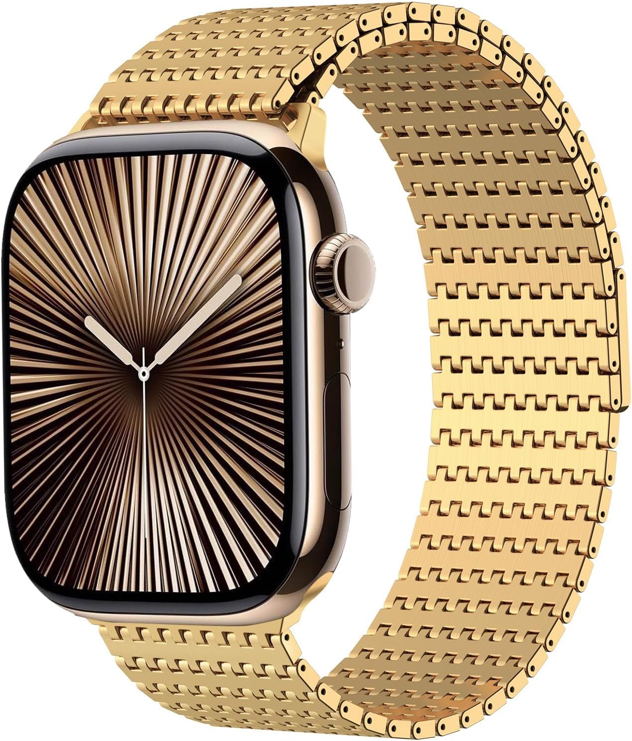 BEAEN Magnetic Mesh Loop Band Compatible with Apple Watch Band 49mm 46mm 45mm 44mm 42mm 40mm 41mm 38mm Men Women, Stainless Steel Adjustable Metal Strap for iWatch Series 10 9 8 7 6 5 4 3 2 1 Ultra SE