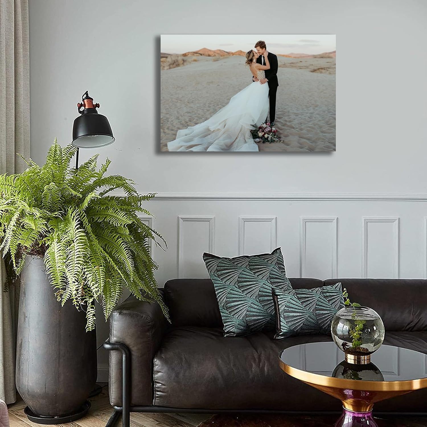 Customized Photo Canvas Prints - Turn Your Images into Elegant Framed Artworks | Personalized Wall Decor (Custom, 24''L X 36''W, Framed)