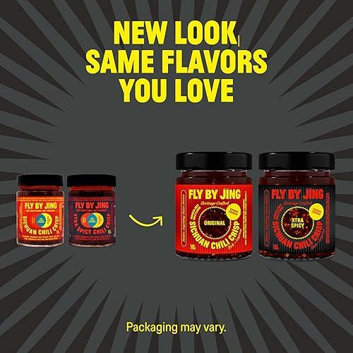 Miniatura 8 de FLYBYJING Spicy Duo - Paquete de salsa crujiente de chile Sichuan prémium y Xtra picante - Picante, rico en Umami, sin gluten, sin OMG - Eleva el
