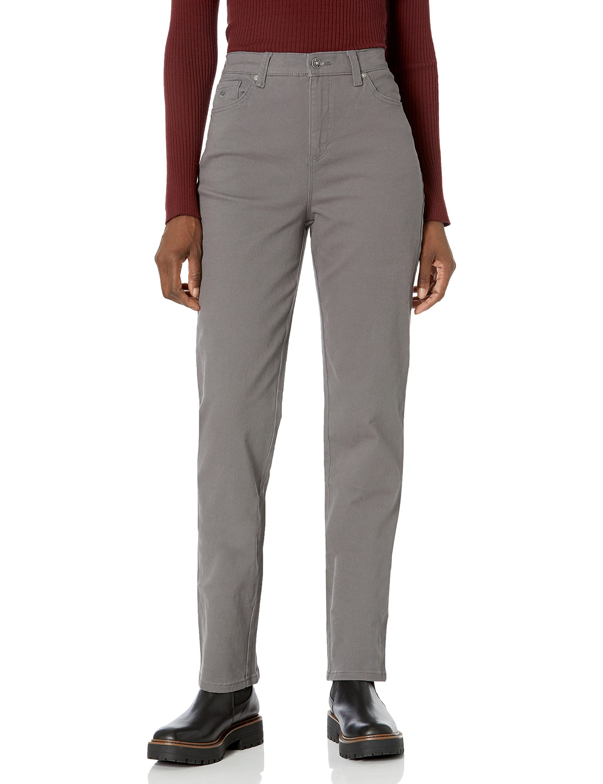 Gloria Vanderbilt Womens Amanda Classic High Rise Tapered Jean Petite