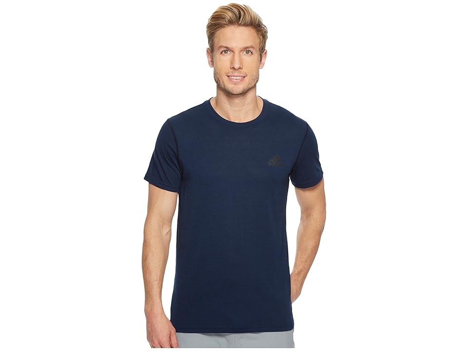 

adidas Ultimate Crew Short Sleeve Tee (Collegiate Navy) Men's T Shirt