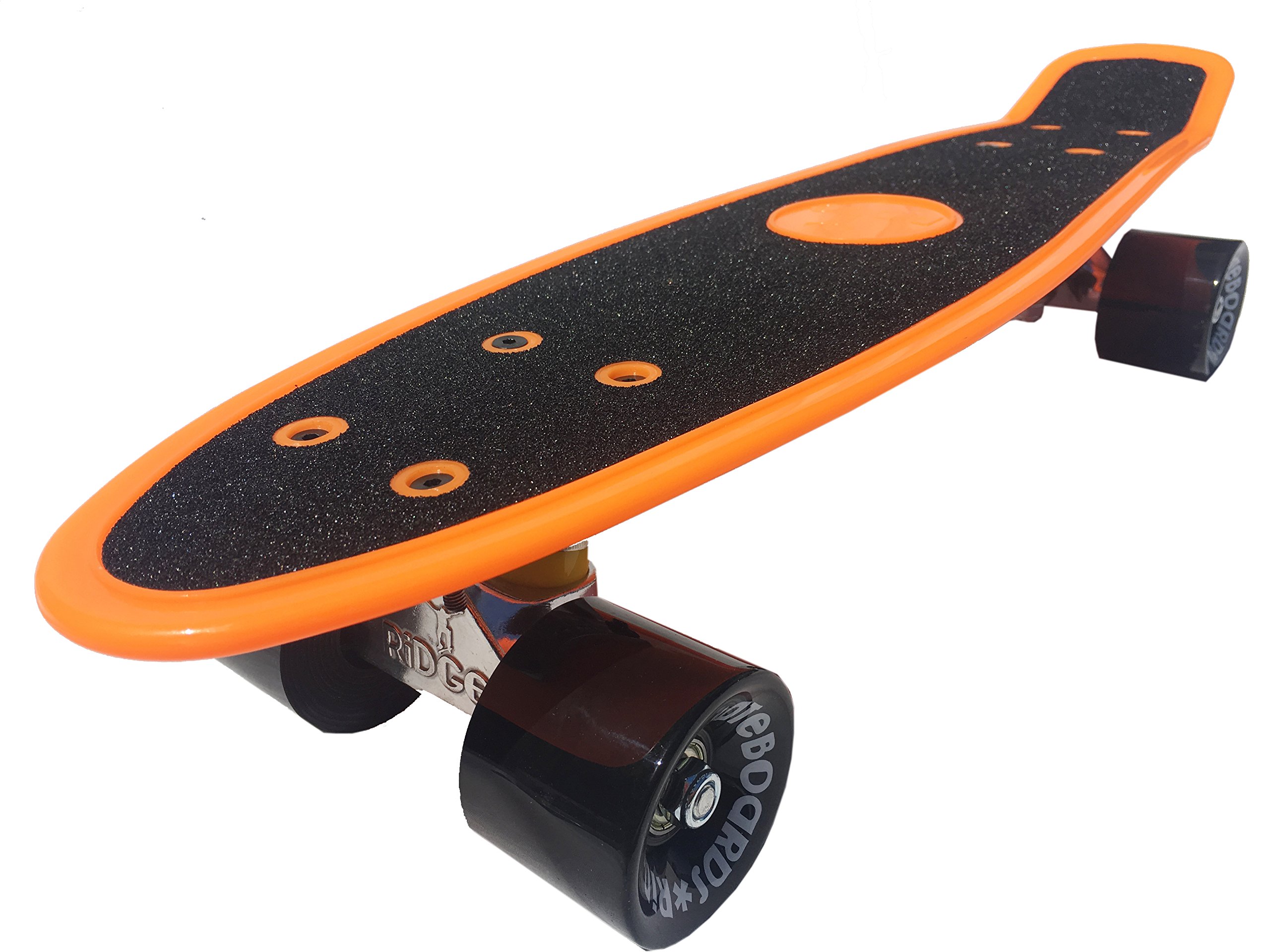 Ridge Skateboards - 22" cruiser with griptape - Complete Skateboard - Orange/Black
