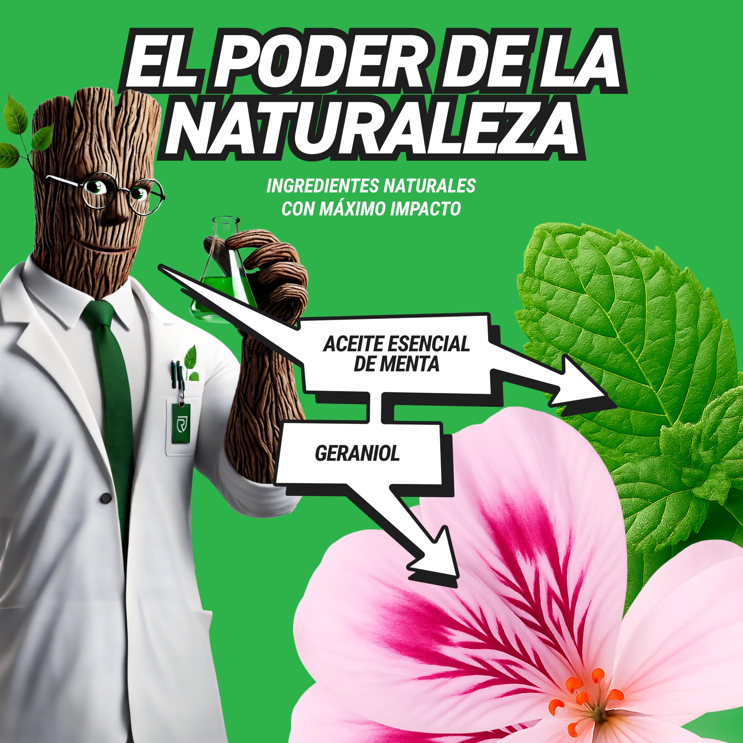 RepellShield® Spray Repelente Arañas Natural -250ml- Anti Arañas Casa con Geraniol y Aceite Esencial de Menta - Uso Interior y Exterior - Seguro para Hogar, Mascotas, Jardín - Fácil de Usar, No Mancha
