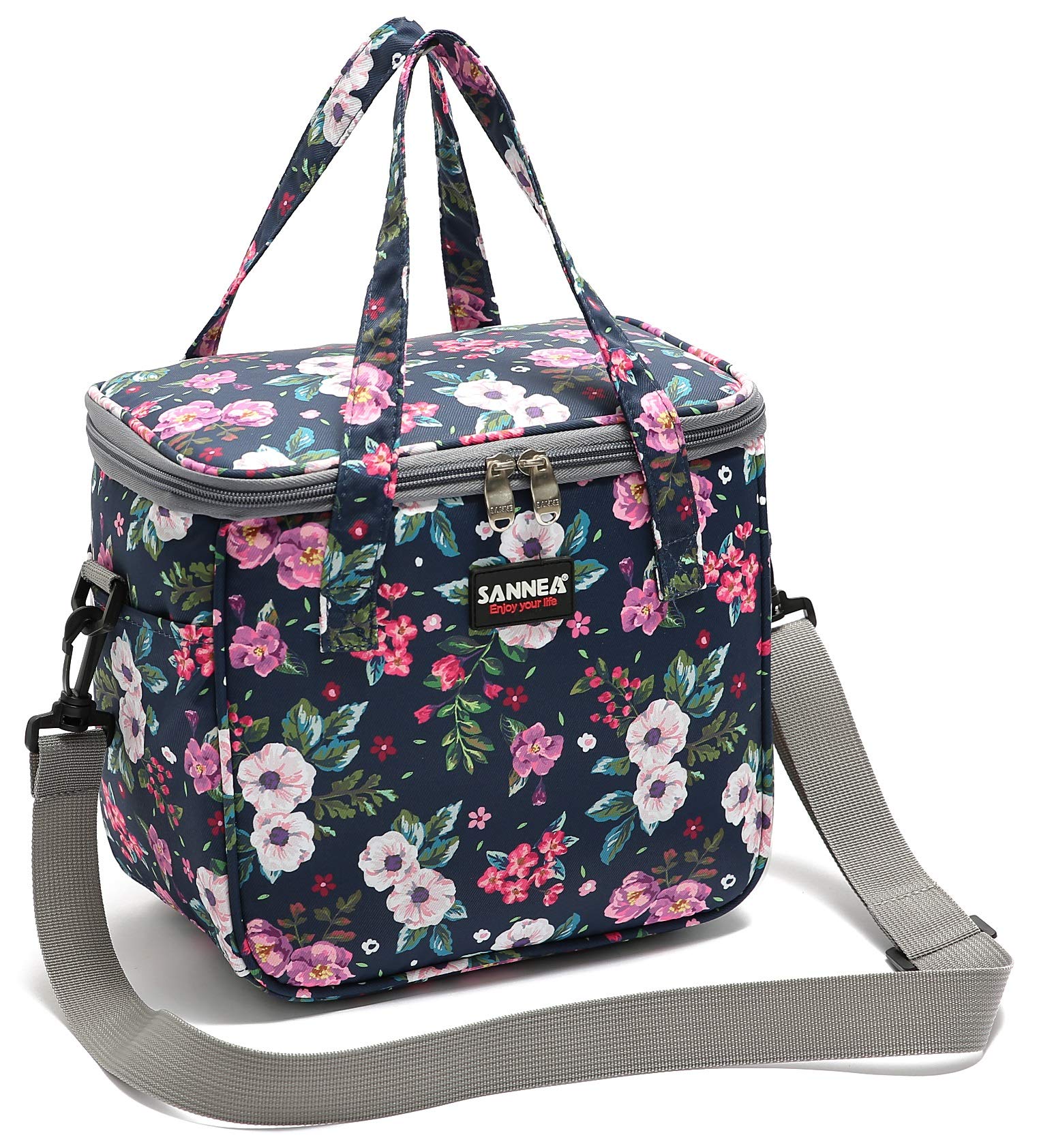 Borsa Termica Pranzo Sacco 10L Organizzatore Lunch Box Riutilizzabile Impermeabile Borse Spesa Fresche Portatile Isolamento Termico Bag Contenitore per Pranzo per Scuola Ufficio