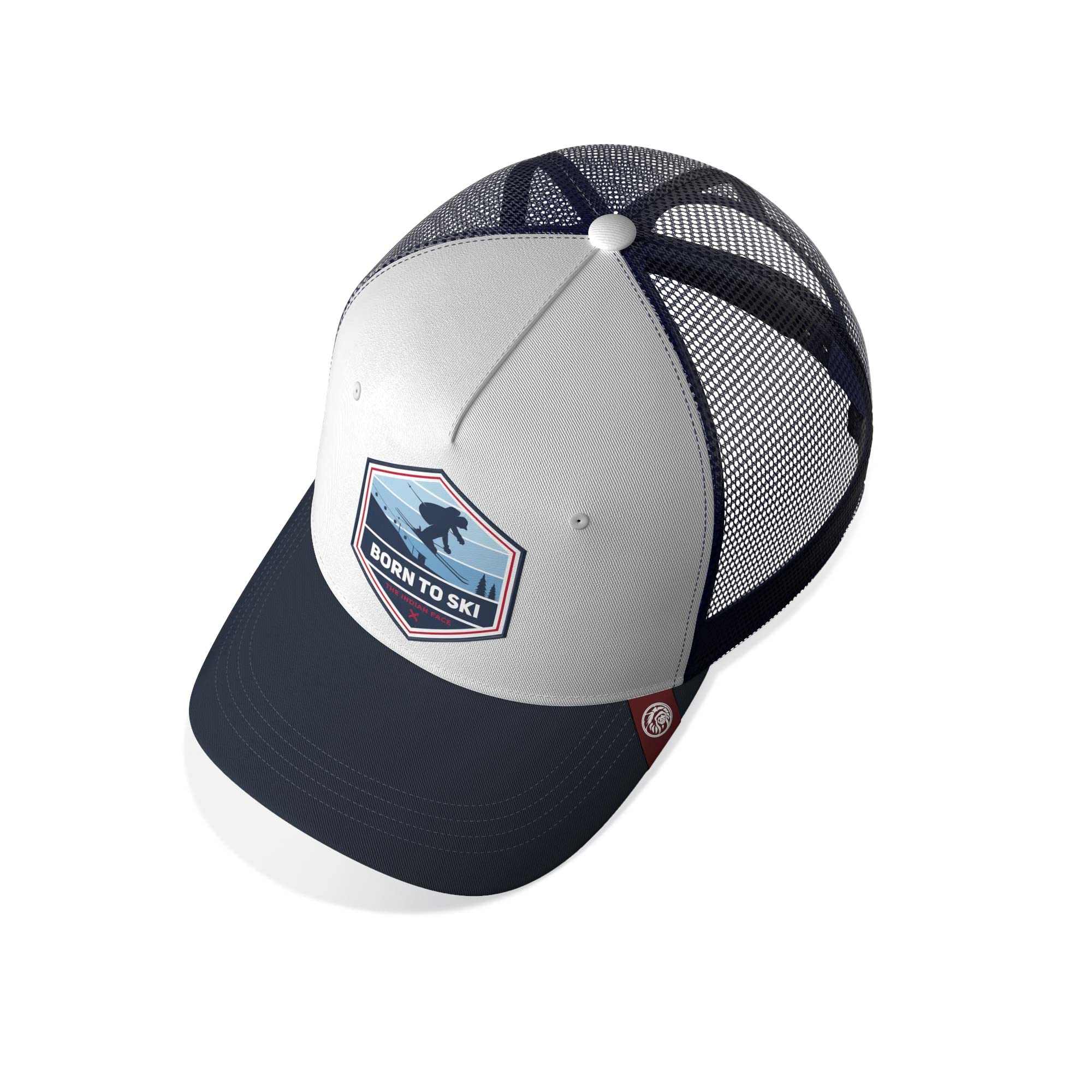 The Indian Face Unisex Born to Ski Baseball Kappe